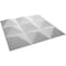 Ekena Millwork 11 7/8in. W x 11 7/8in. H Benson EnduraWall Decor 3D Wall Panel Covers, Total 11.75 Sq. Ft., 12PK WP12X12BEWH-CASE-12 - alternate 7